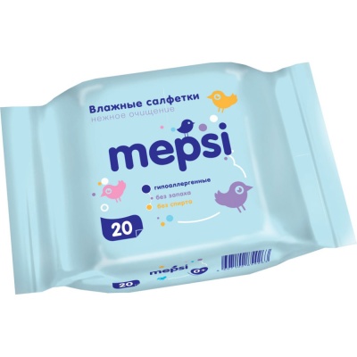 Влажные салфетки 20 шт Mepsi 0136 1